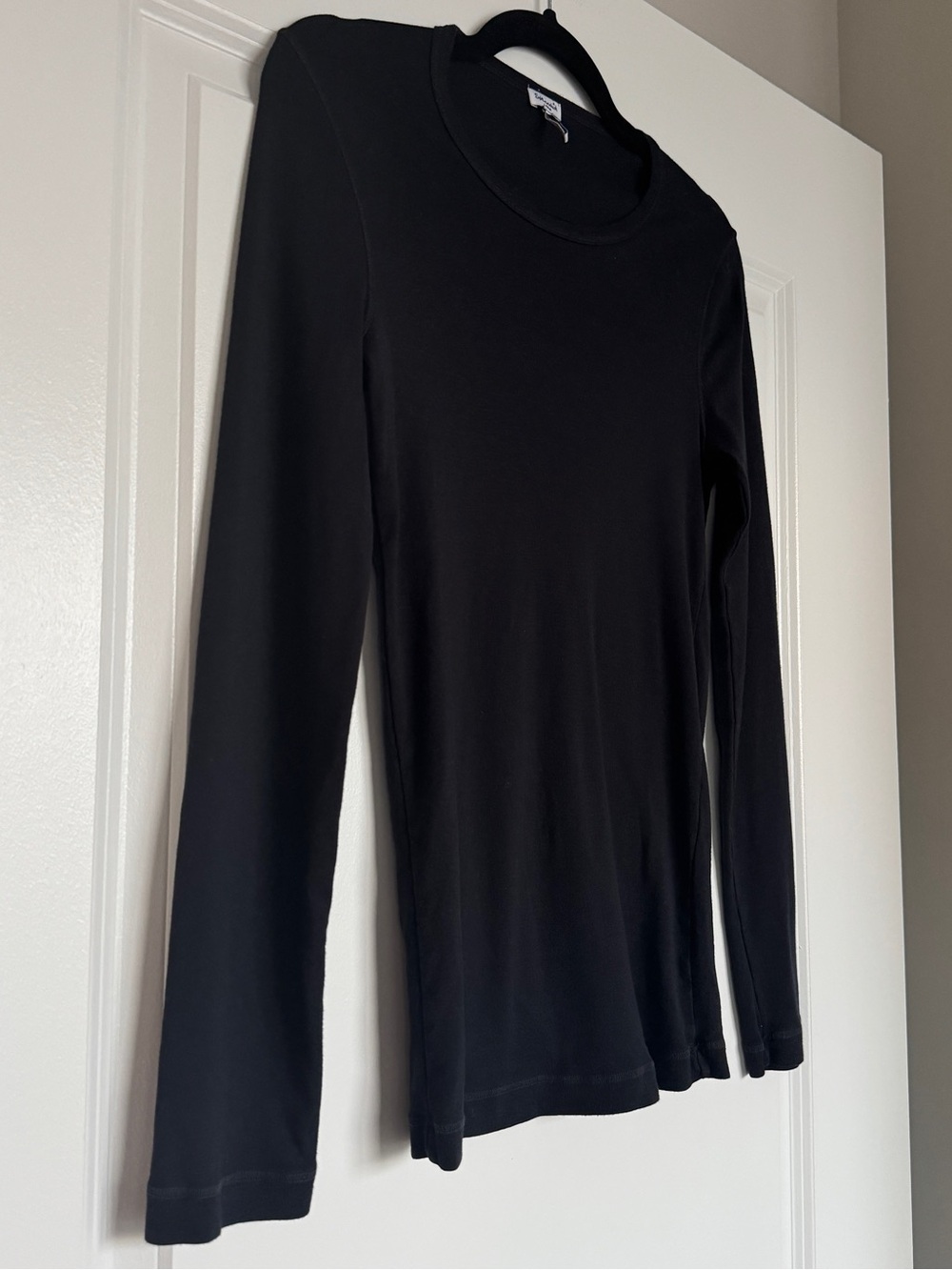 SPLENDID Women’s Classic Long Sleeve Crew Neck Tee Pima Cotton Modal Large EUC